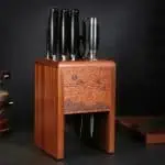 Messerblock Dunkles Holz 1