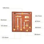 Messerblock Dunkles Holz 4