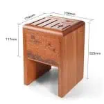 Messerblock Dunkles Holz 5